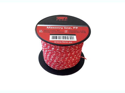 Müürinöör punane-valge ø1mm 50m pilt