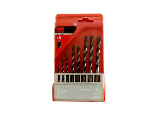 Puurid betoonile 3mm-10mm 8tk pilt