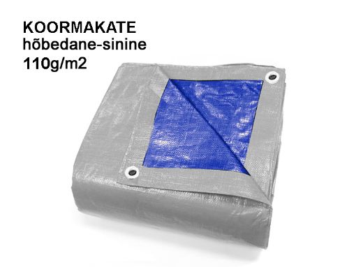 Koormakate Monday hõbe 6mx8m, 110g/m² pilt