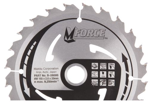 Saeketas Makita 165x20x2,00mm T24 15° (Risti-piki) pilt