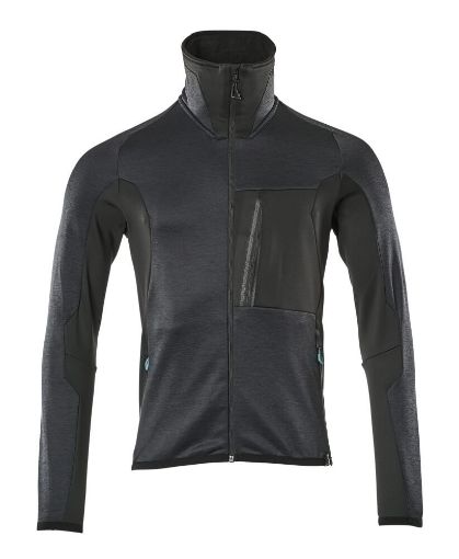 Fliis Mascot Advanced lukk kõrge krae tumesinine/must 2XL pilt