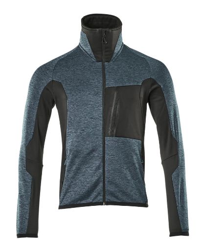 Fliis Mascot Advanced lukk kõrge krae sinine/must S pilt