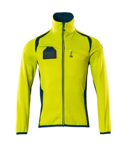 Fliis Mascot lukk kõrgnähtav kollane/petrooleum sinine S pilt