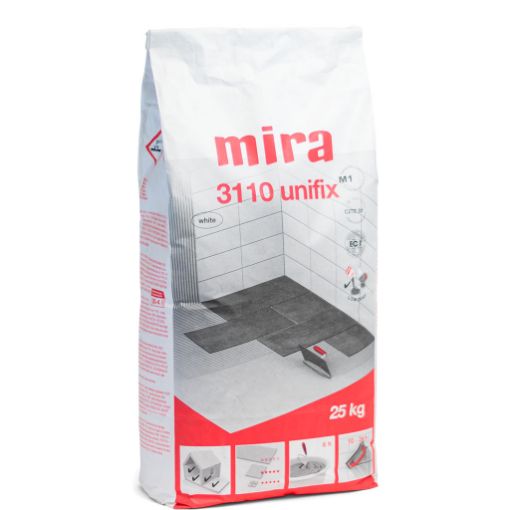 Plaatimissegu Mira 3110 unifix 25kg valge pilt