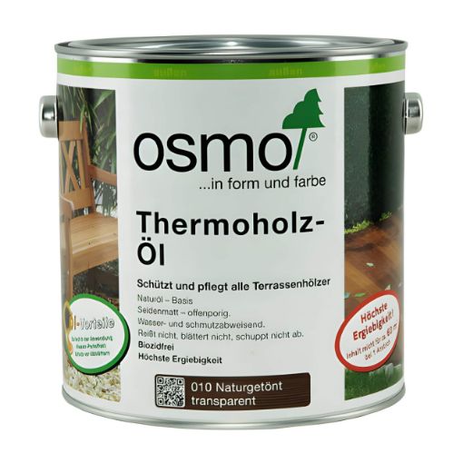 Terrassiõli Osmo 010 termotöödeldud puidule värvitu 2,5l pilt