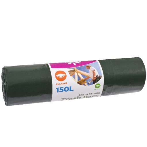 Prügikott Extra 150l 5tk/rl roheline pilt