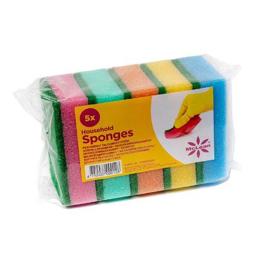 Nõudepesukäsn McLean 9,5x7x3,5cm 5tk pilt