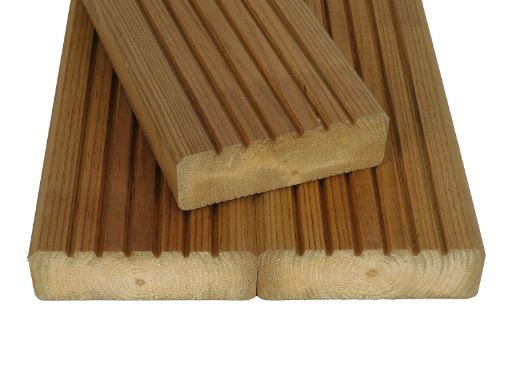 Terrassilaud 28x145x3000 6-soon. pruun pilt