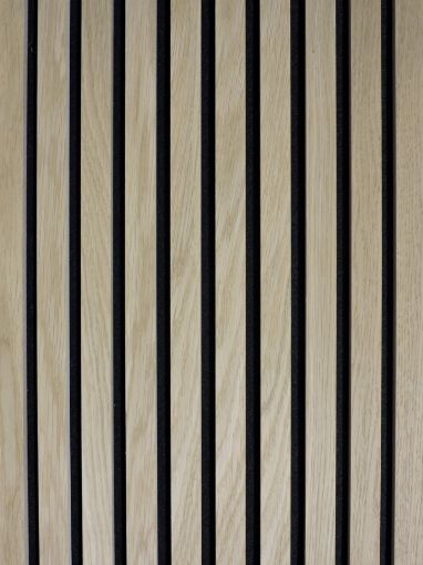 Ribipaneel Akustiline Tamm MDF Must VILT 10mm 2,4m pilt