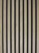 Ribipaneel Akustiline Tamm MDF Must VILT 10mm 2,97m pilt