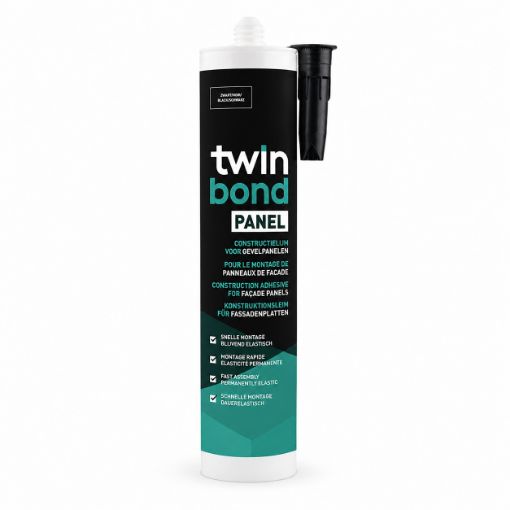 Liimhermeetik Twinbond Panel Black 600ml pilt