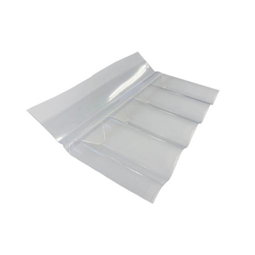 Katuse seina üleminekuprofiil PVC 76/18 laine l-715 mm pilt