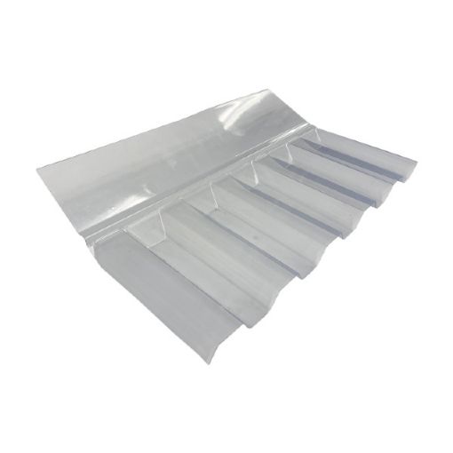 Katuse seina üleminekuprofiil PVC 76/18 trapets l-730 mm pilt