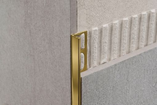 Profilpas L alu poilished gold 10mmx2,7m pilt