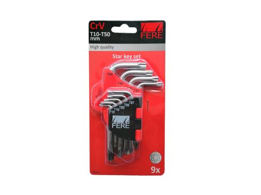 Tähtvõtmed CRV T10-T50 9tk pilt