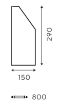 Sõidutee äärekivi Stoneroc 150x290x800mm hall pilt