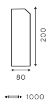 Kõnnitee äärekivi Stoneroc Curb 1000 80x200x1000mm hall pilt