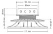 Terrassikandur reguleeritav Standard 45-70mm pilt
