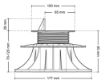 Terrassikandur reguleeritav Standard 70-120mm pilt