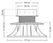 Terrassikandur reguleeritav Standard 70-120mm pilt