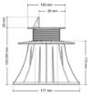 Terrassikandur reguleeritav Standard 120-220mm pilt