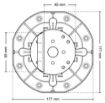Terrassikandur reguleeritav Standard 120-220mm pilt