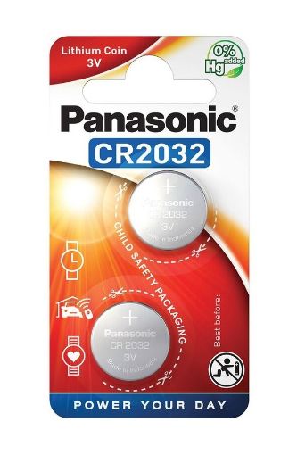 Patarei Panasonic Lithium Coin CR2032 3V pilt