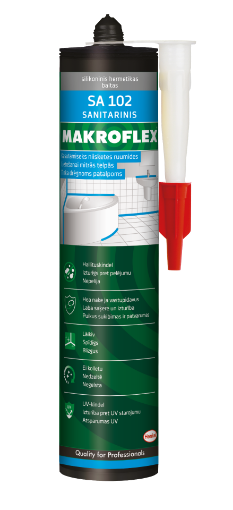 Sanitaarsilikoon Makroflex SA102 valge 300ml pilt