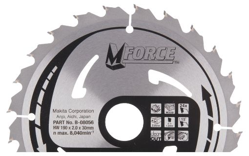 Saeketas Makita 190x30x2,00mm T24 (Puit) B-08056 pilt