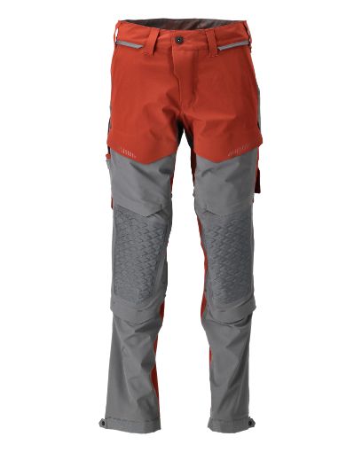 Püksid Mascot Customized Cordura stretch punane/hall 82C51 pilt