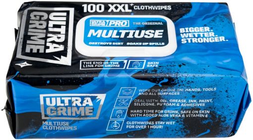 Puhastuslapid Ultragrime Pro multiuse 100tk pilt
