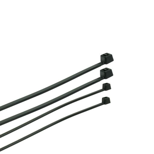 Kaablikinnitus Plastrol 3,6x350mm must 100tk pilt