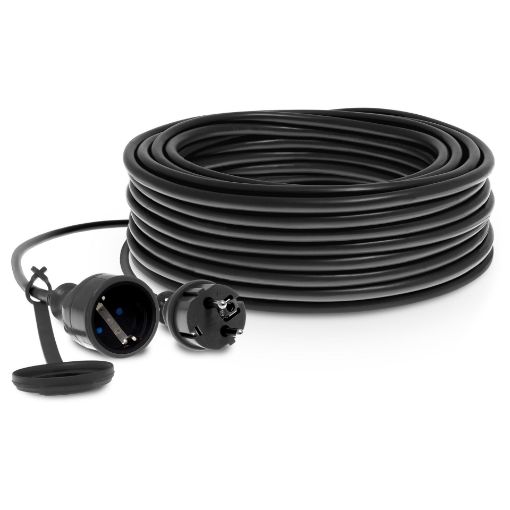 Jätkujuhe Plastrol H05RR-F IP44 16A 3G1,5 must 5m pilt