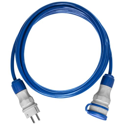 Jätkujuhe Plastrol H07BQ-F IP44 16A 3G1,5 sinine 5m pilt