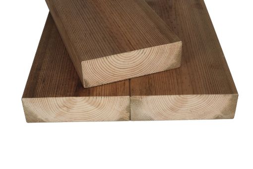 Pruss im. höövel 45x195x6000 C24 pruun pilt