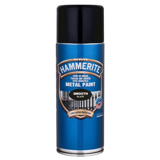 Metallivärv Hammerite Smooth black 0,4l aerosool pilt