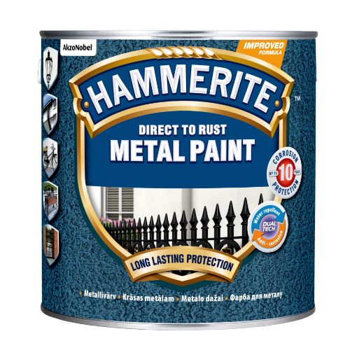 Metallivärv Hammerite Hammered grey 2,5l pilt