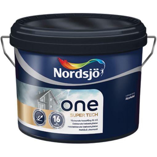 Puitfassaadivärv Nordsjö One Super Tech valge 10l pilt
