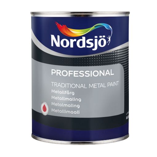 Metallivärv Nordsjö Professional Metal Paint valge BW 1l pilt