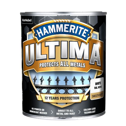 Metallivärv Hammerite Ultima matt white 0,7l pilt
