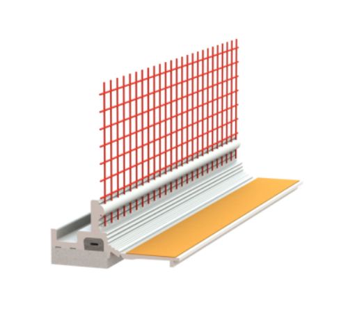 Aknaliiteprofiil PVC Baumit 3D Pro valge 2,4m pilt