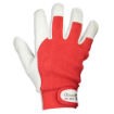 Töökindad kitsenahk velcro punane 8610 nr9 pilt