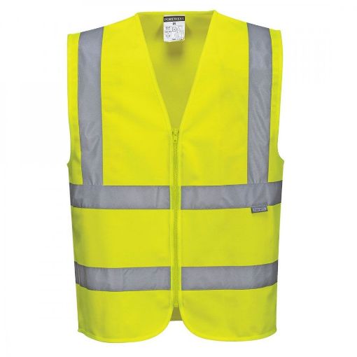 Helkurvest Portwest lukuga kollane 2XL pilt