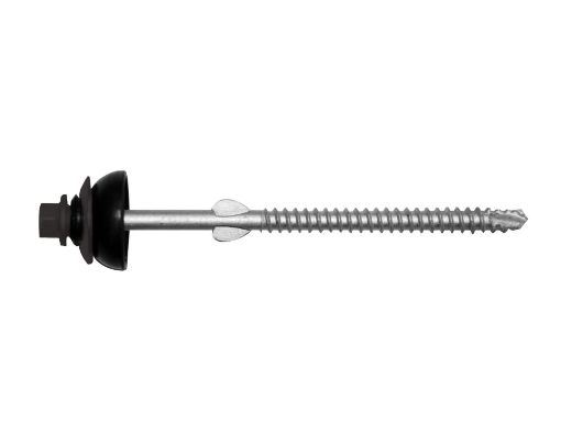 Eterniidikruvi Swisspearl 6.4x110mm puidule 100tk/pk must pilt