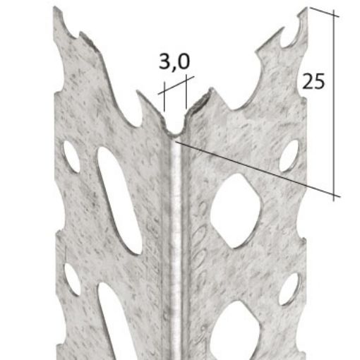 Nurgakaitseliist Ejot 5003-250 teras 3,0mm 25x25x2500 pilt