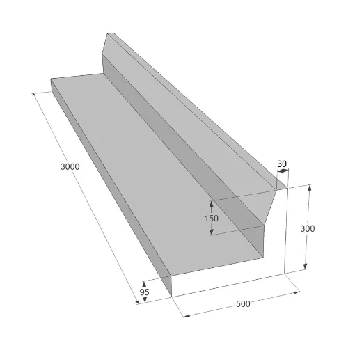 Soojustusplaat EPS L-Plokk 300V 300X500X3000 pilt