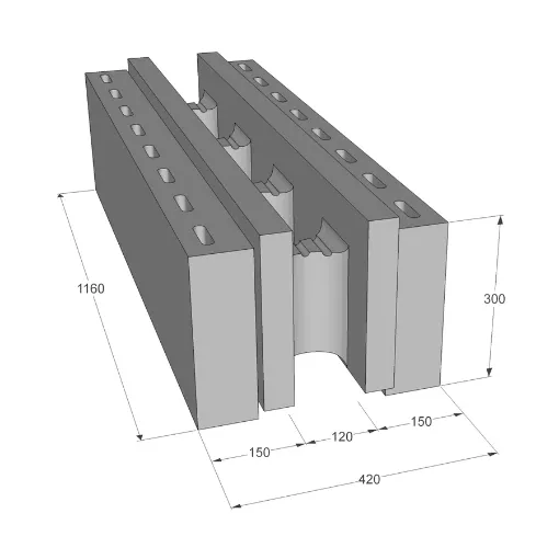TermoPlokk Silver EPS 420x300x1160 pilt