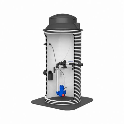 Pumpla IWS Strong 1000 reoveele 1 pump KSB Ama 503 plastluuk pilt