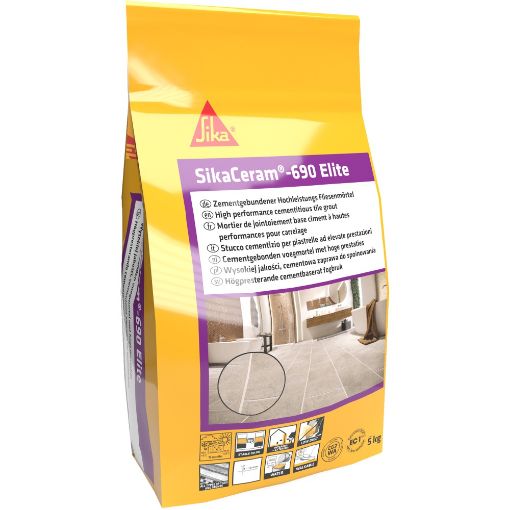 Vuugisegu SikaCeram 690 Elite hall 5kg pilt