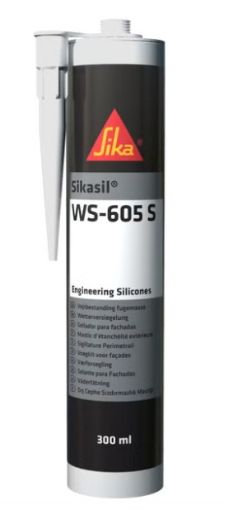 Silikoon Sikasil WS-605S must 600ml pilt